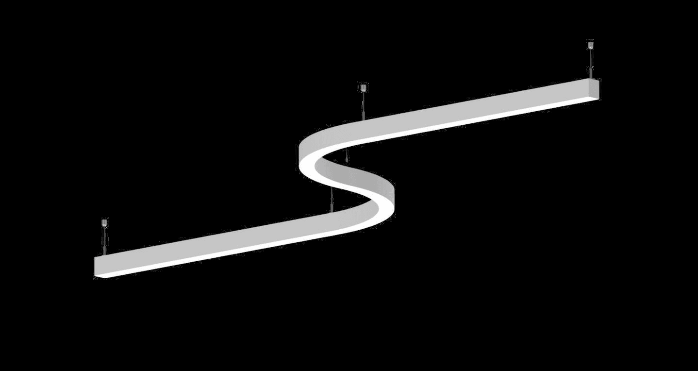 Pictor Curve Linear — Curved & circular pendants